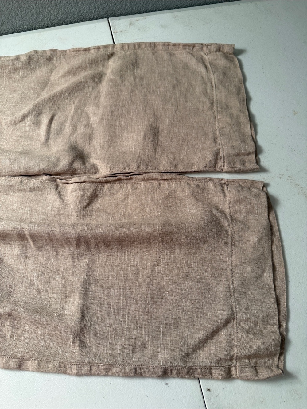 Tahari Natural Beige Wide-Leg Linen-Blend Pants - Picture 2 of 5